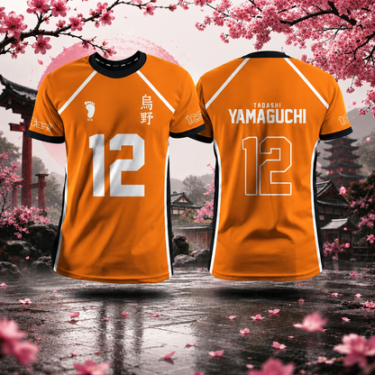 Uniforme naranja del equipo Karasuno Haikyuu | Sakura en fuera de juego