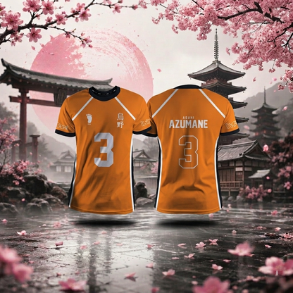 Uniforme naranja del equipo Karasuno Haikyuu | Sakura en fuera de juego
