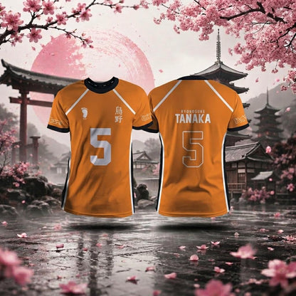 Uniforme naranja del equipo Karasuno Haikyuu | Sakura en fuera de juego