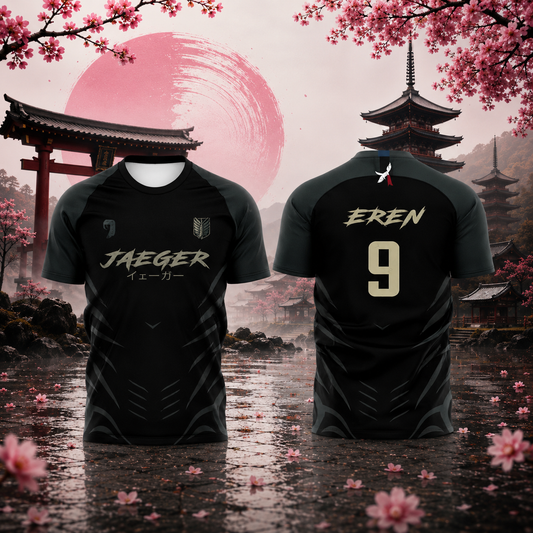 SNK Attack on Titan Eren Mikasa Levi Football Jerseys | Sakura Offside