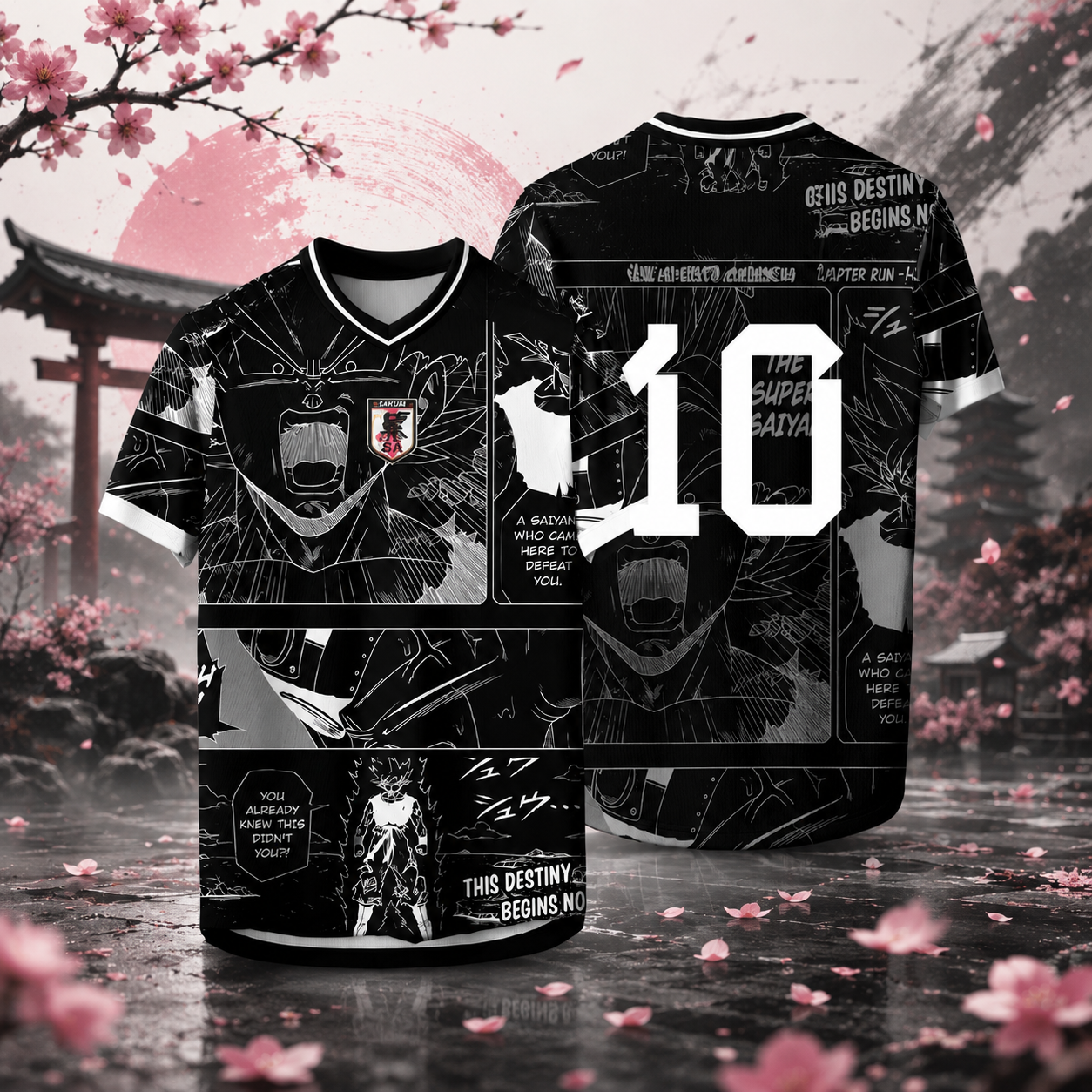 Camiseta de Fútbol Dragon Ball Japón | Sakura en fuera de juego