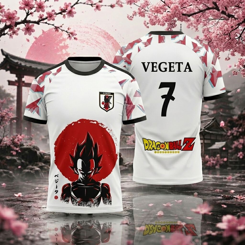 Dragon Ball Goku Vegeta Japan Football Jersey |Sakura Offside