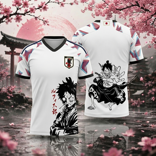 One Piece Luffy Zoro Japan Football Jersey | Sakura Offside