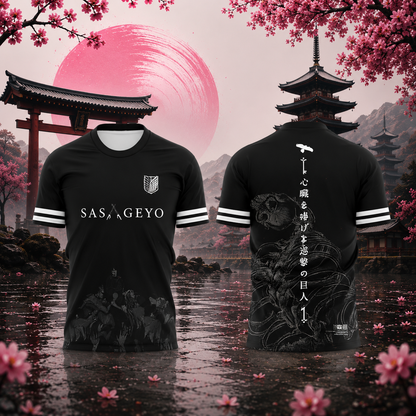 Camisetas de fútbol SNK Attack on Titan Eren Mikasa Levi | Sakura Offside