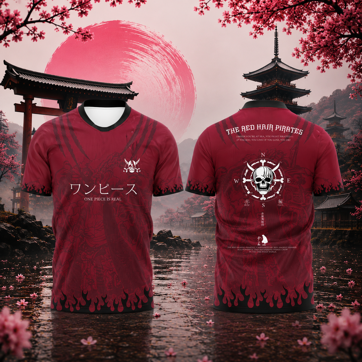 Camiseta deportiva One Piece Grand Line | Sakura en fuera de juego