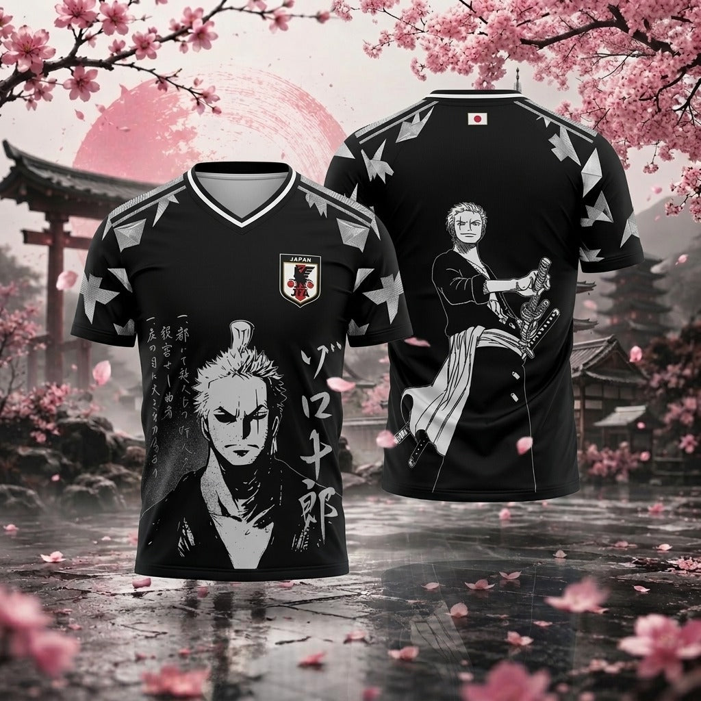 Maillot de football One Piece Zoro Anime | Sakura Hors-jeu