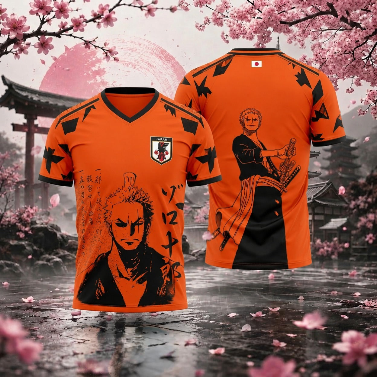 Maillot de football One Piece Zoro Anime | Sakura Hors-jeu